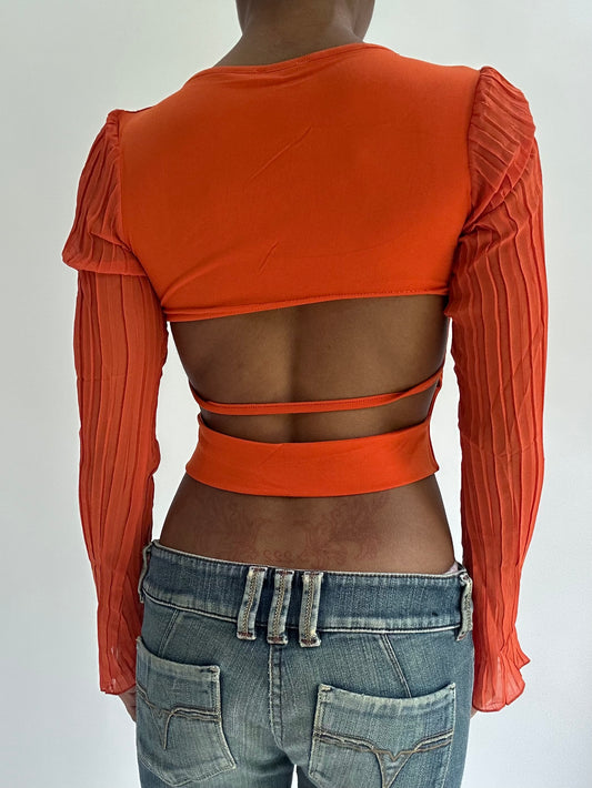 BEST PICKS | extra small/small orange cropped top