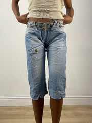 vintage edit thirty-six | extra small blue dolce and gabbana capris