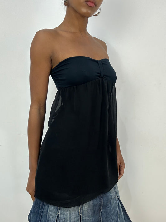 vintage edit: indie sleaze | small black intimissimi bandeau top