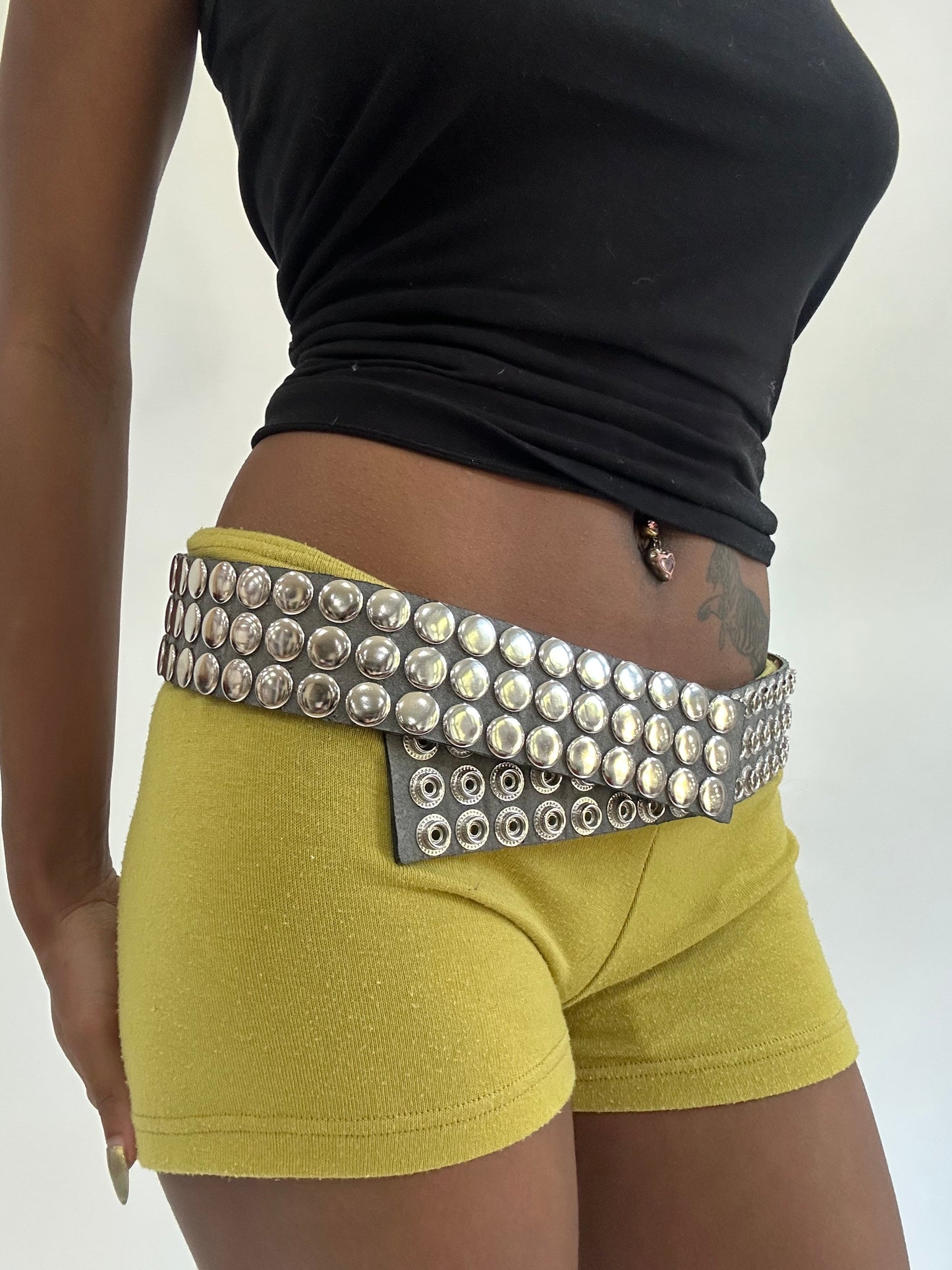 BEST PICKS | grey and silver studded belt