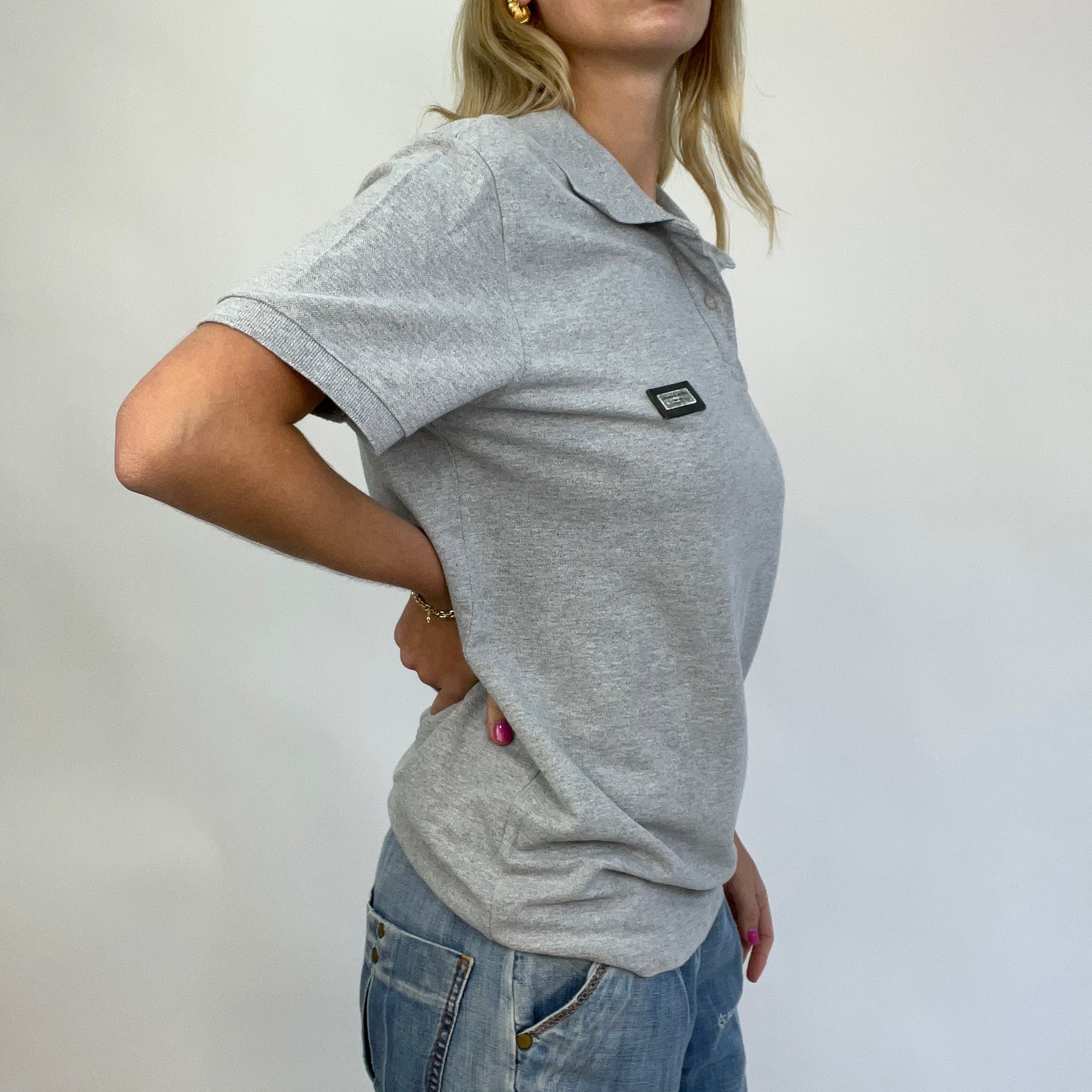 BEST PICKS | large grey dolce & gabbanna style polo shirt