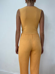 vintage edit fourteen | small orange orsay knit jumpsuit