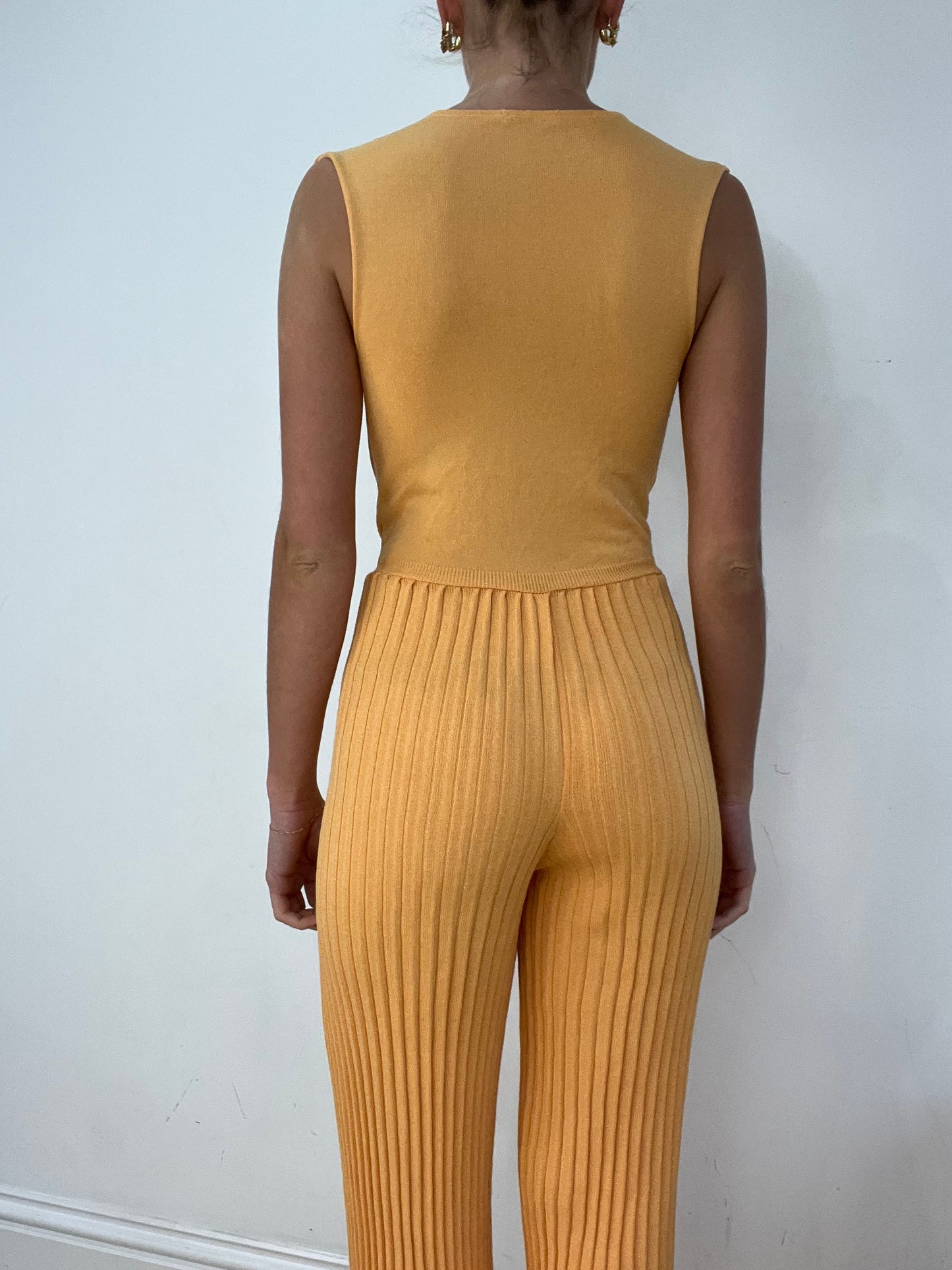 vintage edit fourteen | small orange orsay knit jumpsuit