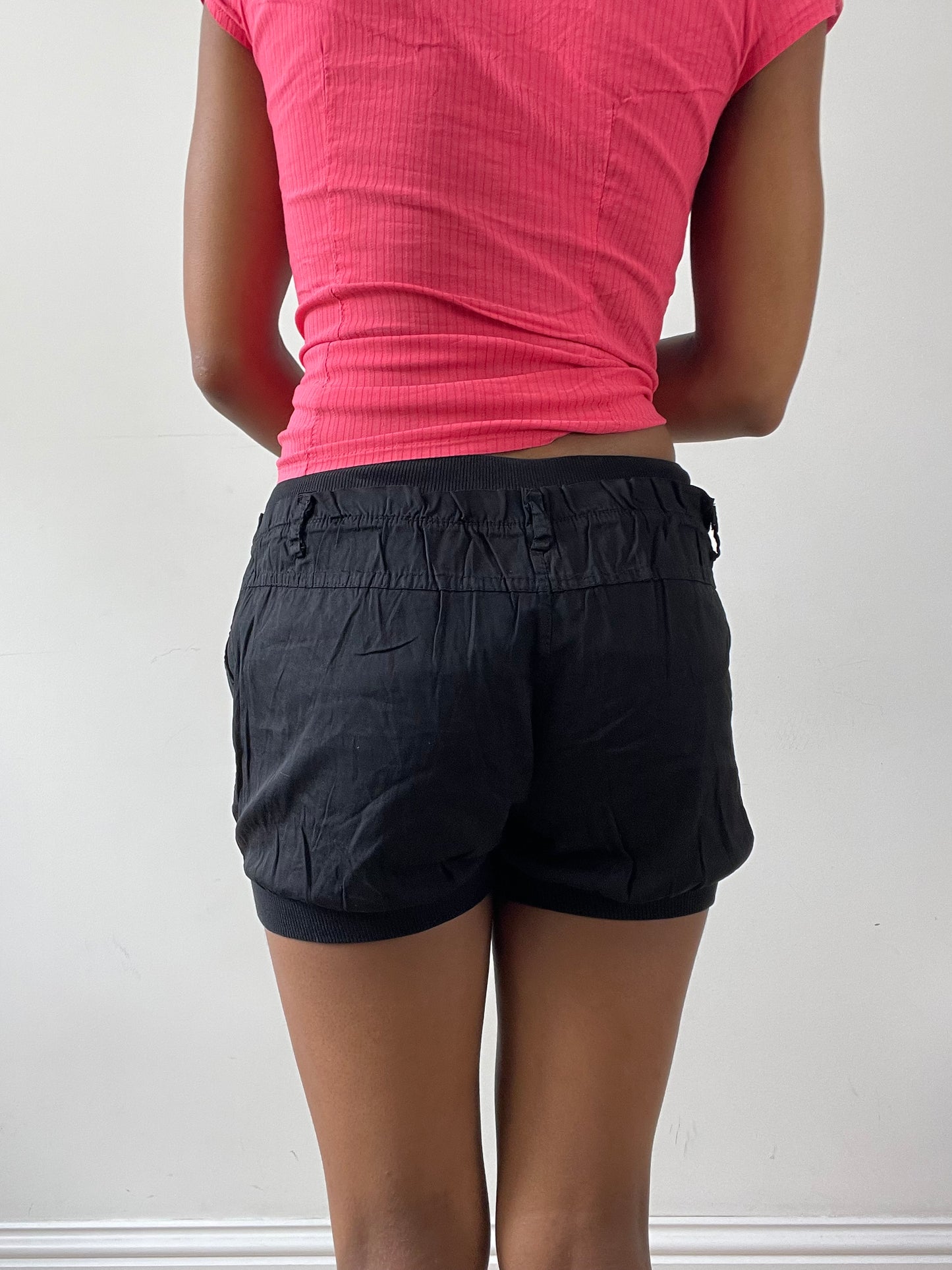 vintage edit twenty-nine | extra small black bloomer mini shorts