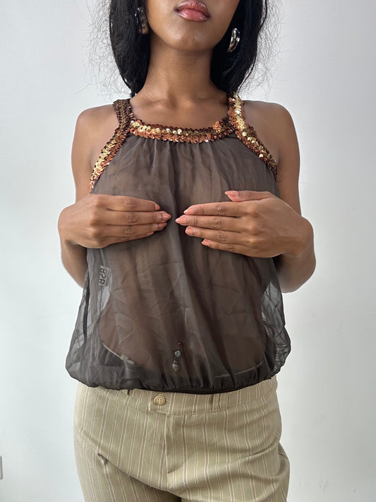 vintage edit twenty-five | Pequeno cobre de seta de moinho vestido feminino com detalhes secos