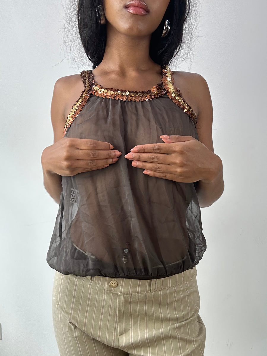vintage edit twenty-five | Pequeno cobre de seta de moinho vestido feminino com detalhes secos