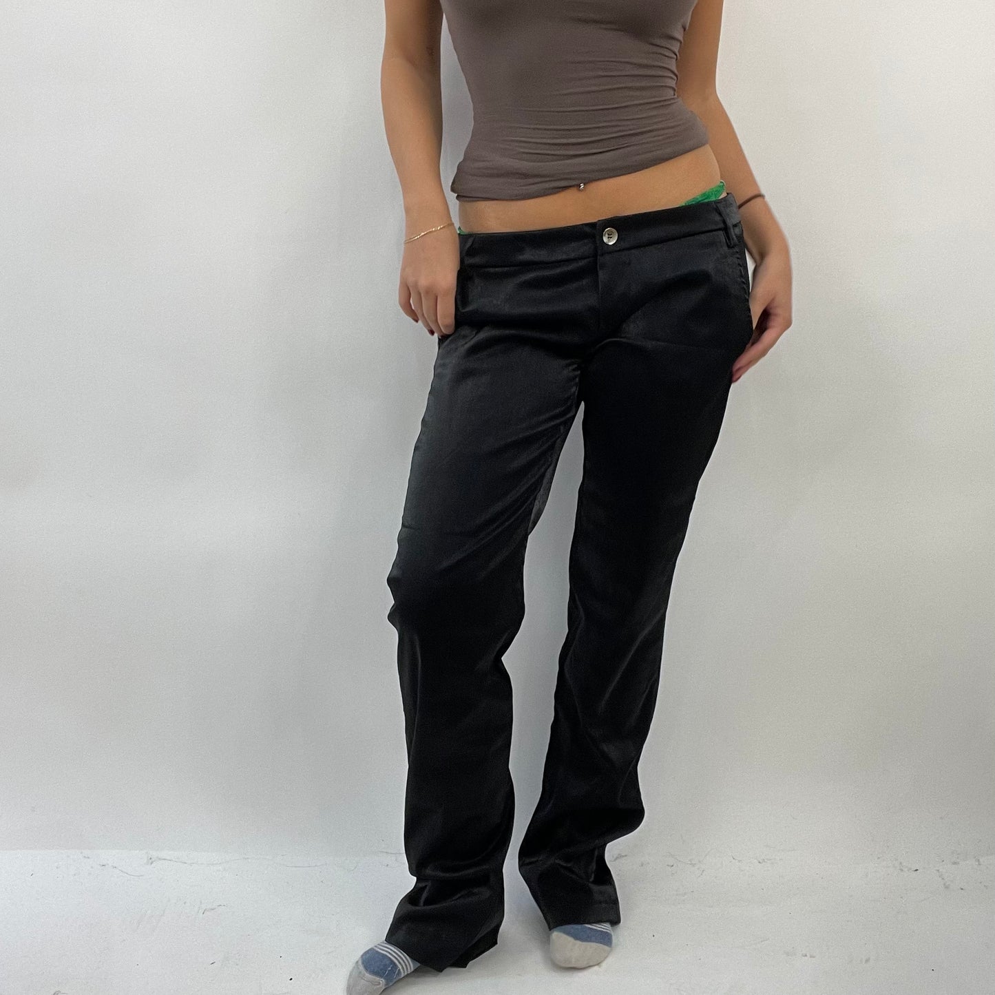 CORPCORE DROP | small black silky trousers