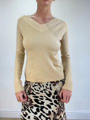 vintage edit sixteen | small cream v neck jumper