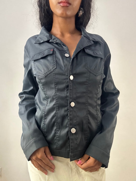 vintage edit: festival | medium black miss sixty button up jacket