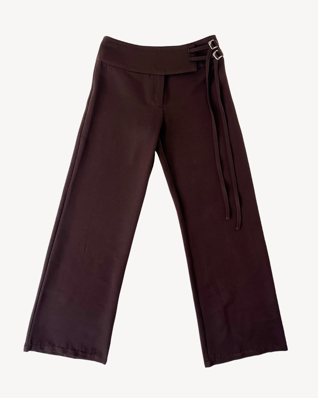 the lucia trousers in chocolate brown