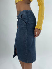 BEST PICKS | small blue only denim midi skirt