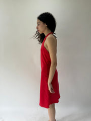 festival drop | taille: S/M · couleur: rose · article: robe · détails: réversible + encolure dos-nu + longueur midi