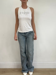 vintage edit nineteen | medium white versace top