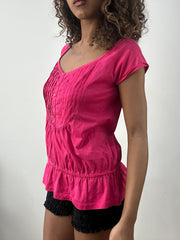 vintage edit: valentine’s day | taille: S · couleur: rose vif · article: haut · détails: tommy hilfiger