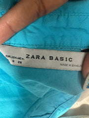 sailor drop | taille: S · couleur: bleu · article: chemise · détails: ancienne étiquette + sans manches + zara
