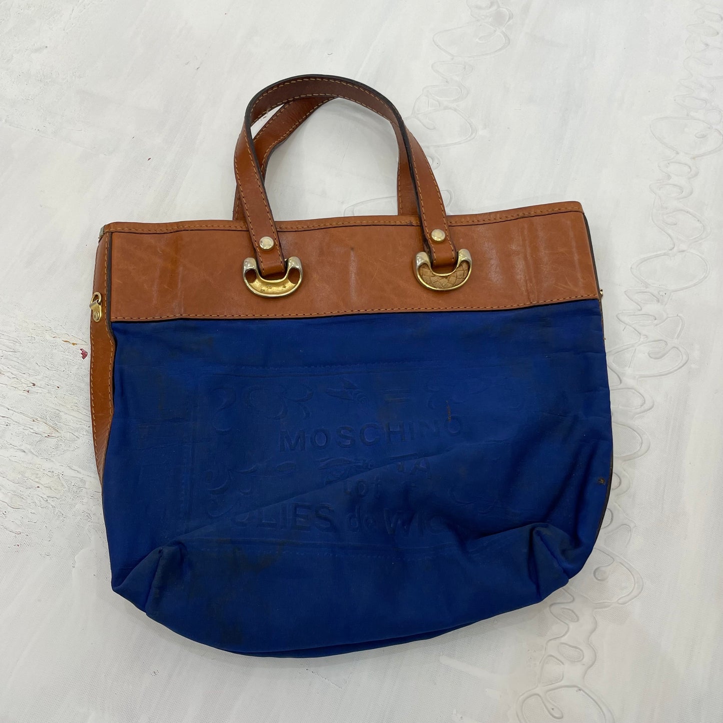 CORPCORE DROP | blue moschino style shoulder bag