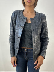 BEST PICKS | small black leather fitted jacket
