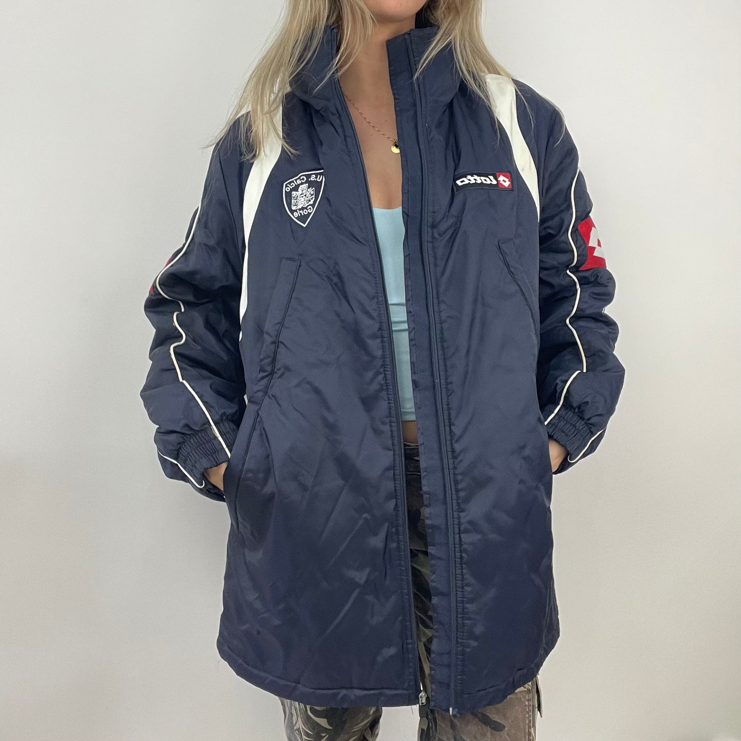 💚 ELEVATED SPORTSWEAR DROP | medium navy lotto longline coat