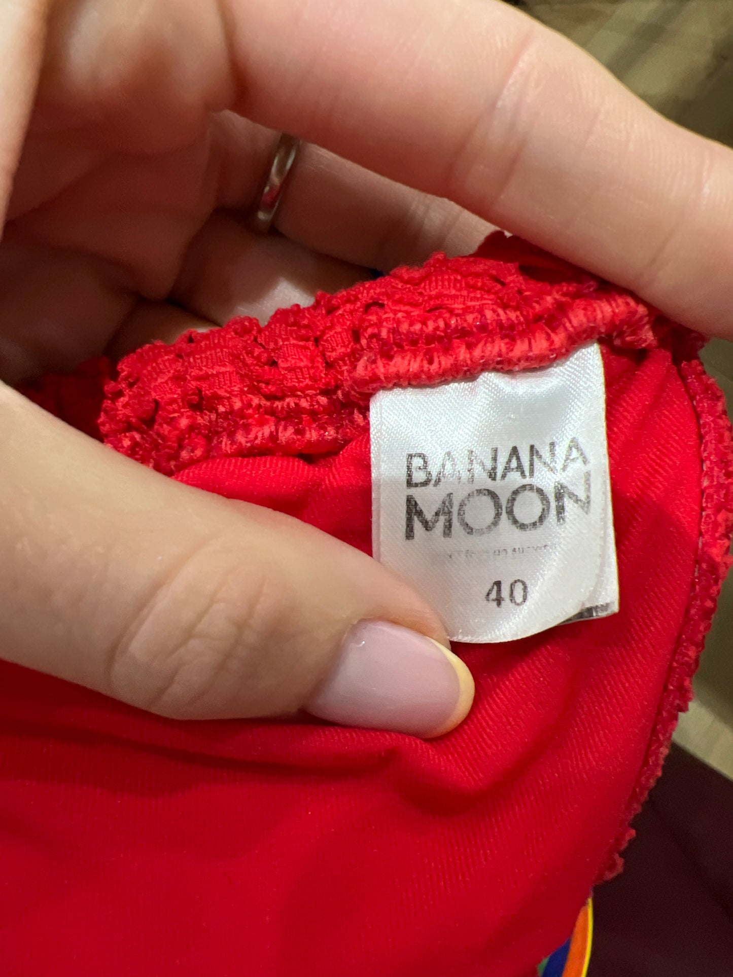 vintage edit twenty-four | small red and blue bikini set