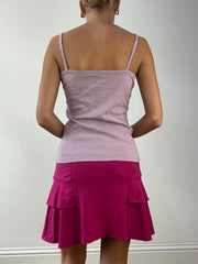 GIRLBAND DROP | medium purple cami with sequin detail