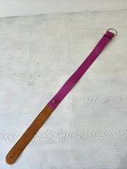 Festival drop | cinturón de cuero rosa de gran tamaño