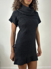 vintage edit thirty-four | small black old zara knit mini dress