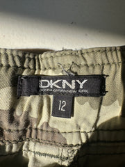 festival drop | S码 绿色 dkny 迷彩印花 短款 七分裤
