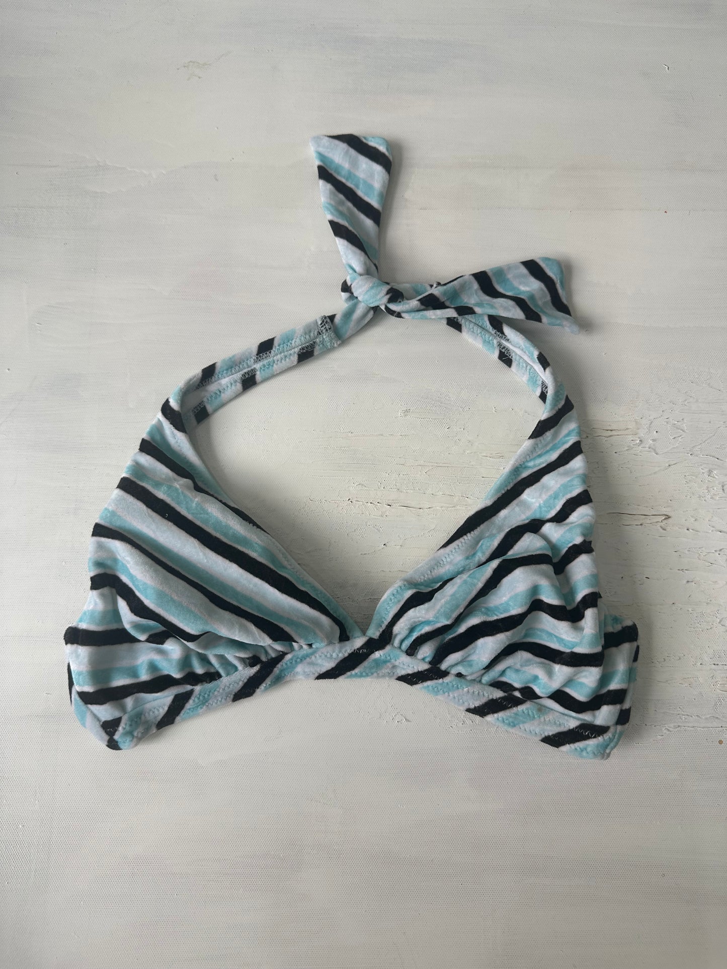 sailor drop | small blue striped bikini style top