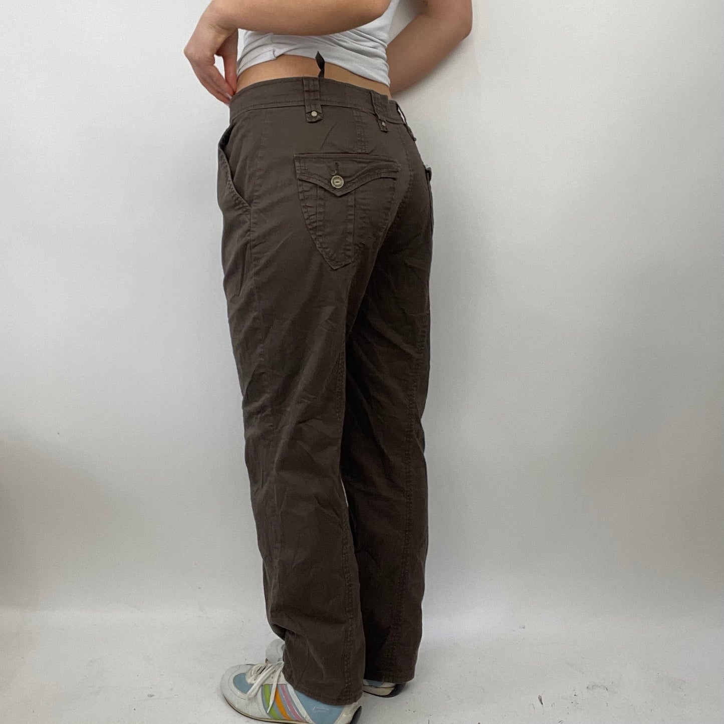 💻 LIGHT ACADEMIA DROP | small brown cargo trousers