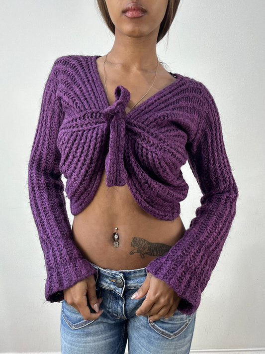 BEST PICKS | small purple knit tie up top
