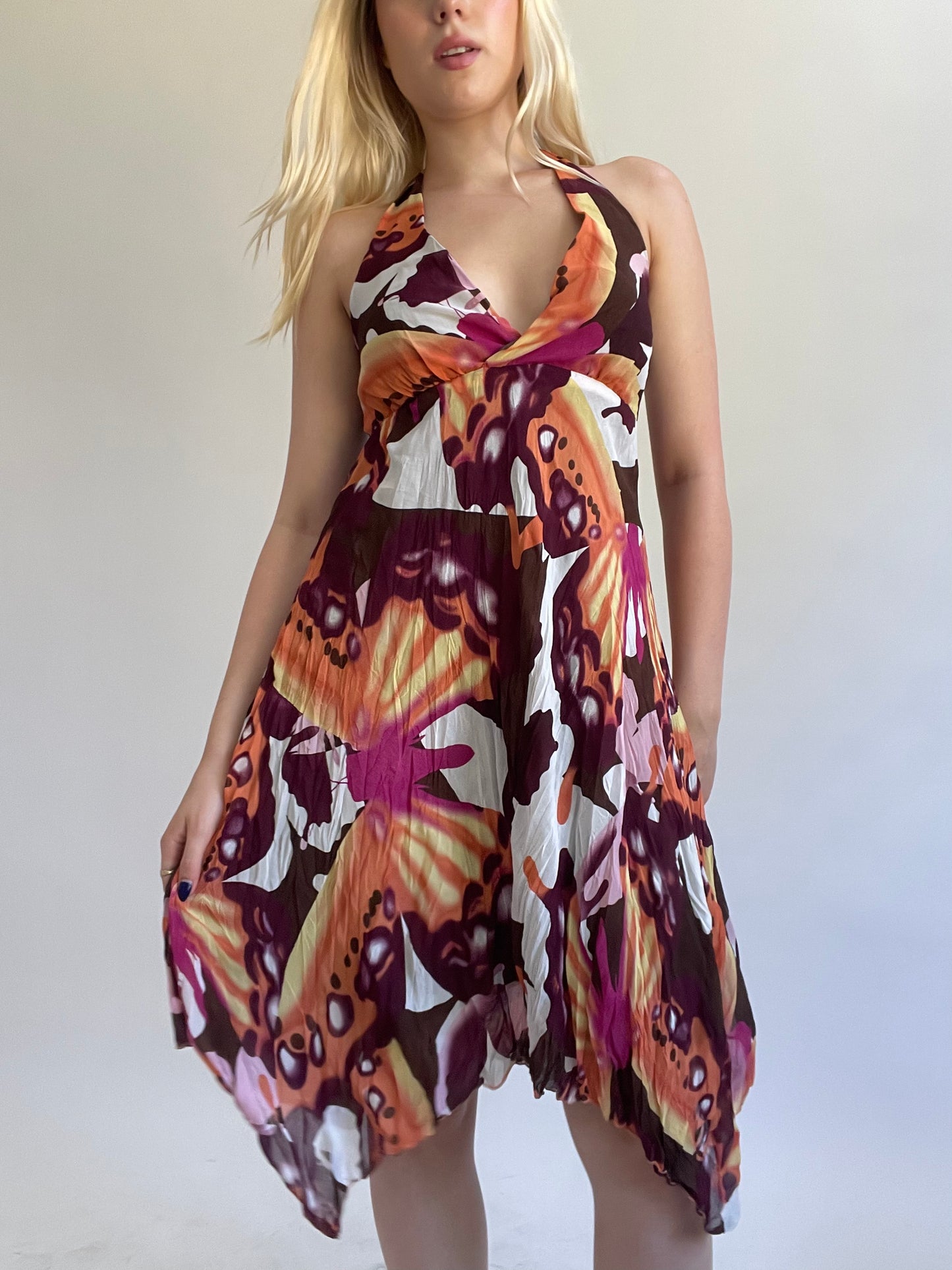 Y2K| small/medium burgundy patterned midi dress
