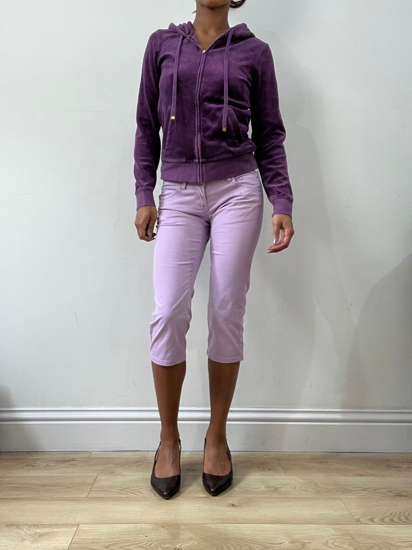 spring edit | small purple juicy couture velour hoodie