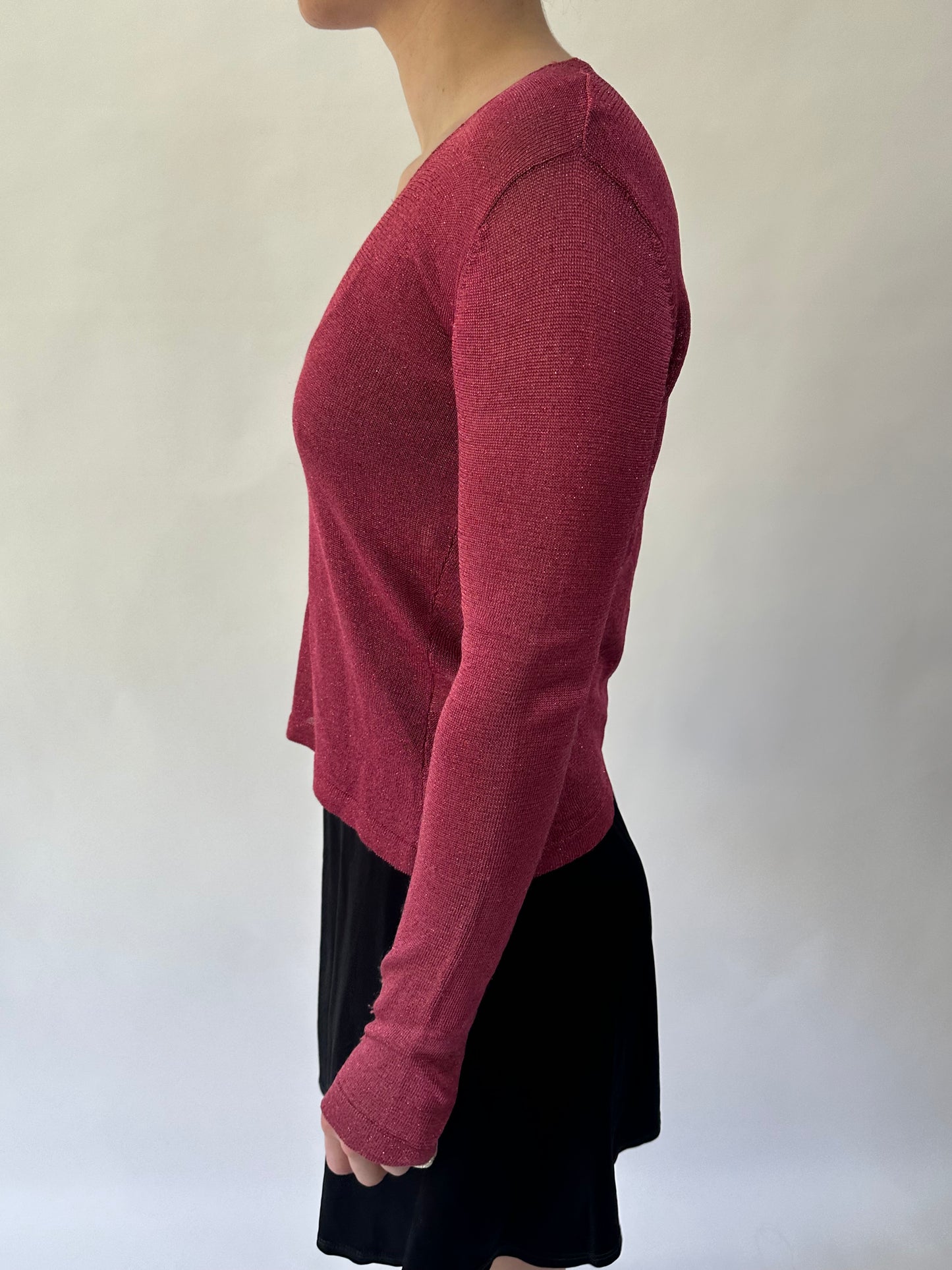 devil wears prada | small pink kookai long sleeve top