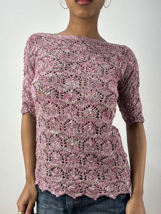 vintage edit thirty-six | Pequeno/mediano rosa penteado curto craves de mulher vestido superior