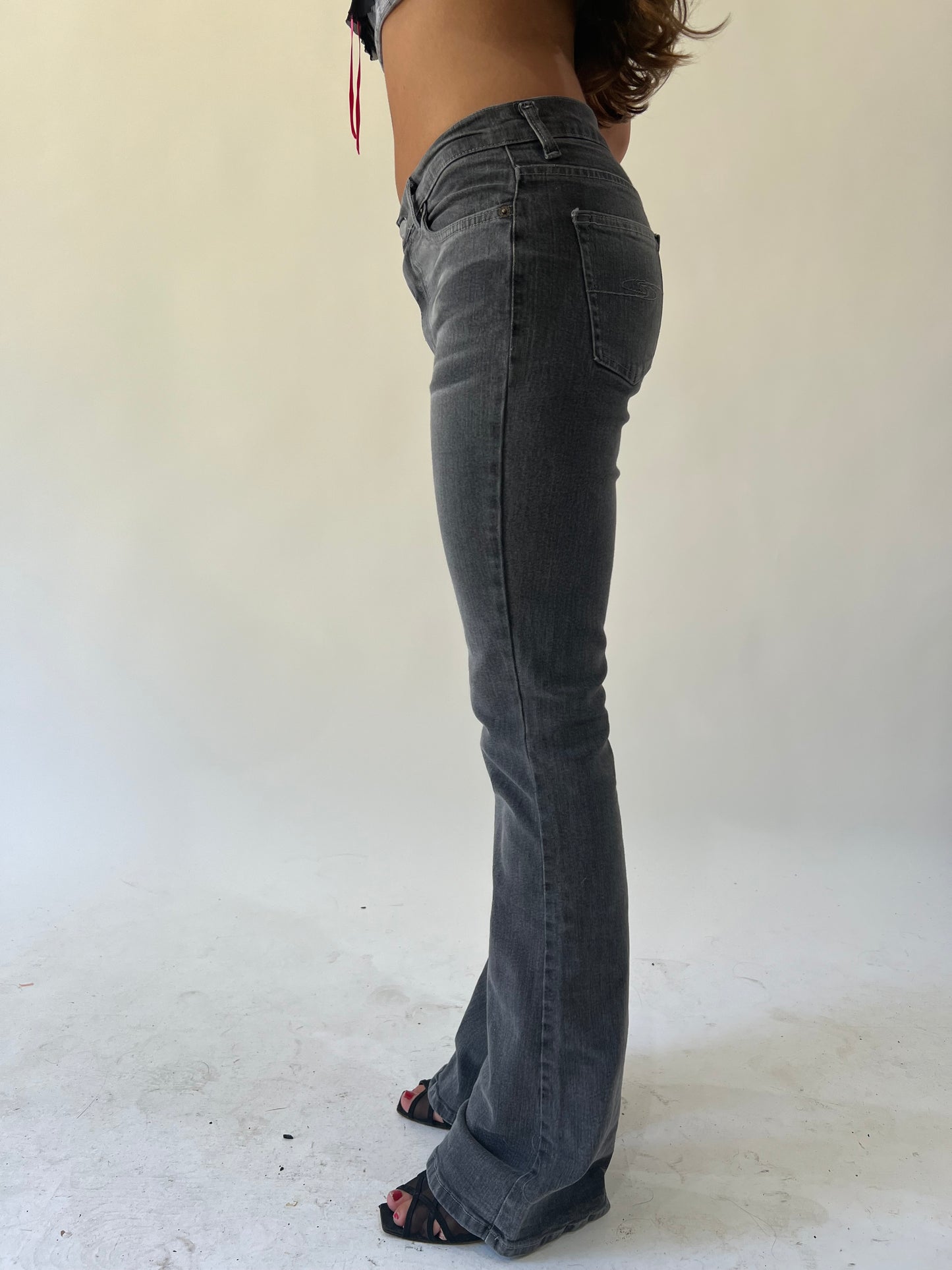 back to school drop | small black bootleg jeans
