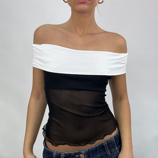 * SAMPLE SALE | medium sleeveless mila in black-white