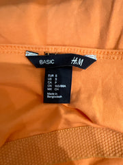 aquamarine drop | small orange bandeau top