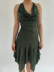‼️ small green sleeveless dress