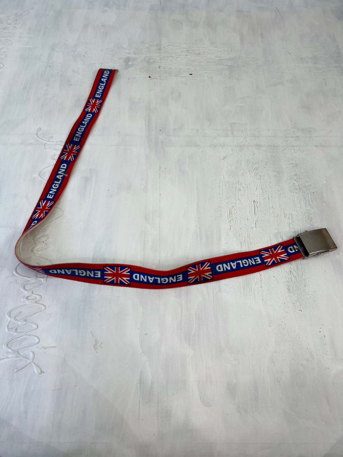 summer edit | red white and blue belt with england flag