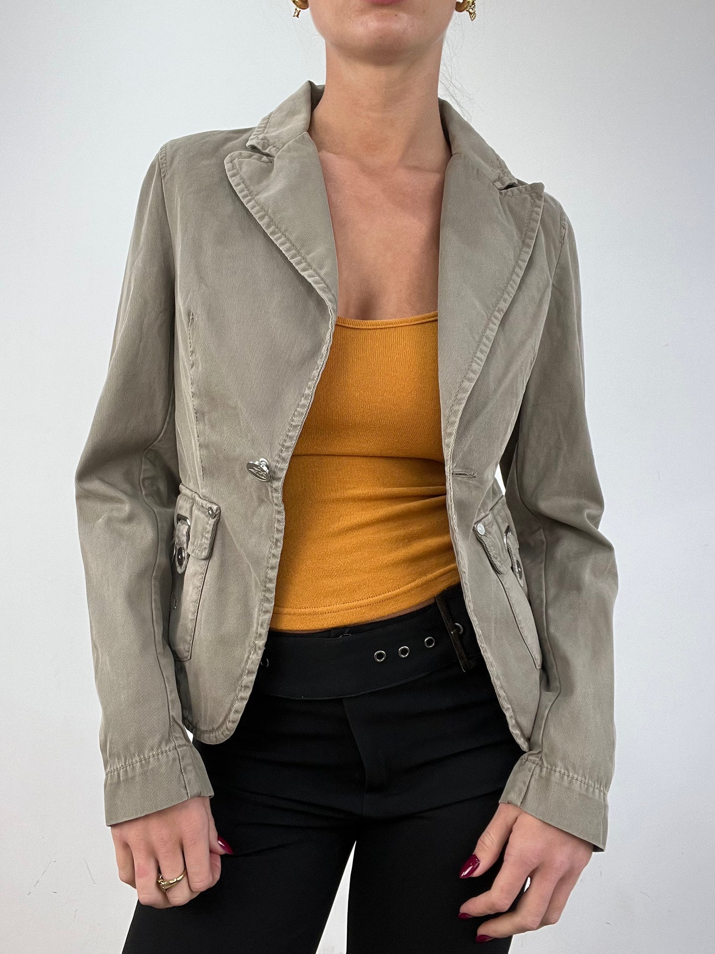 vintage edit twelve | small grey liu jo blazer jacket