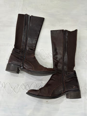 2016 edit | ⭐️UK5 brown buckle knee boots