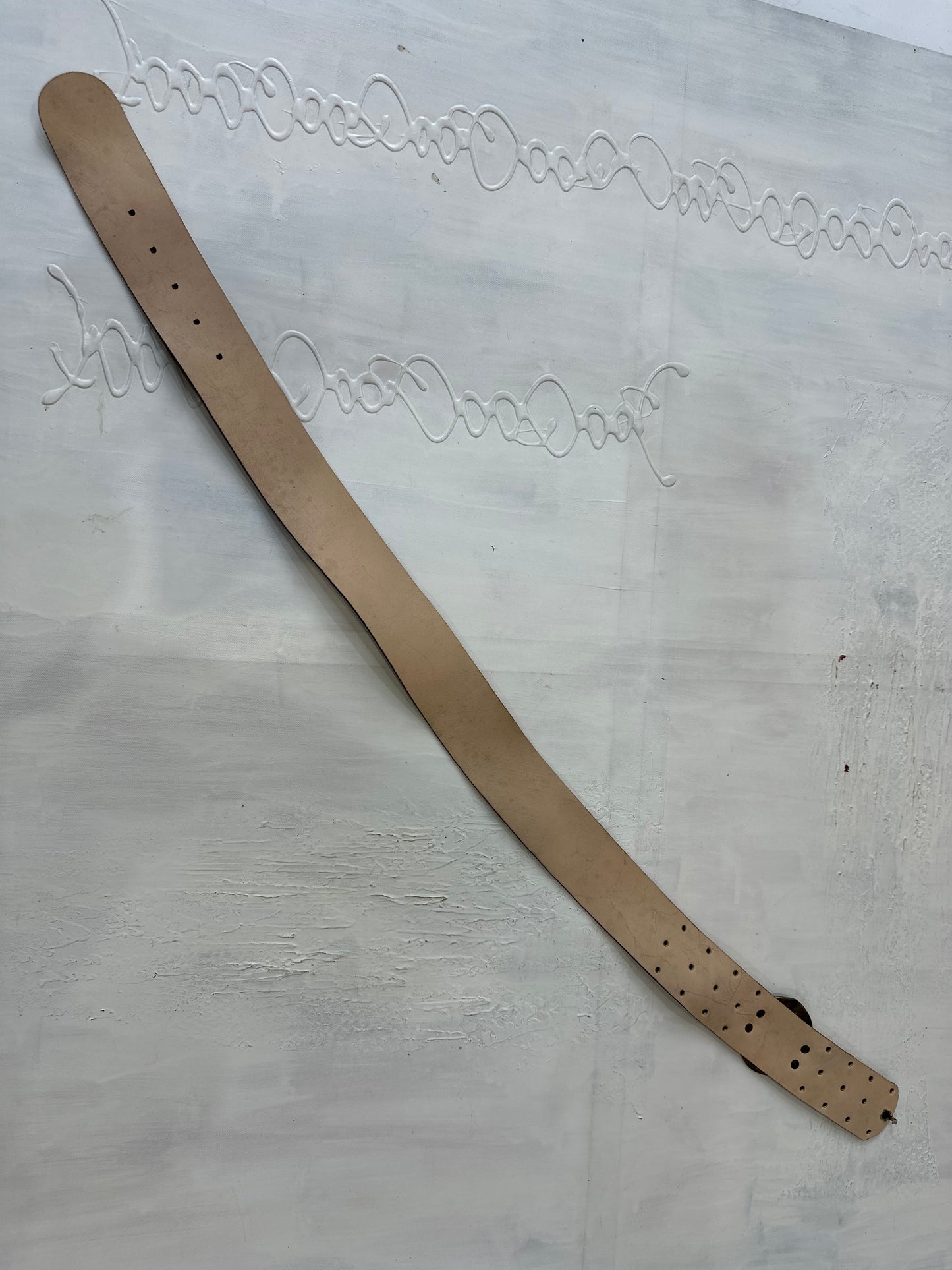 winter edit | cream faux leather belt with gold buckle