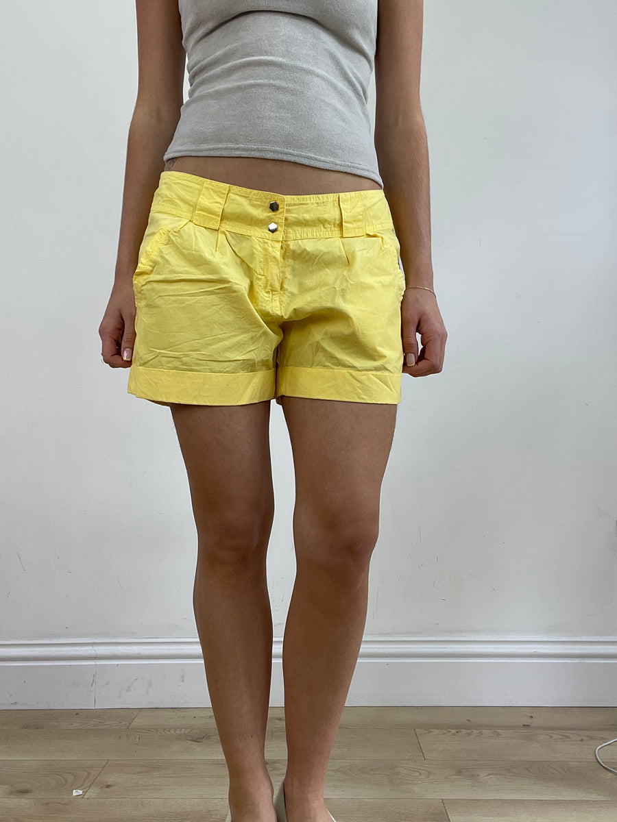 💻💚vintage edit twenty-four | talla: M · color: amarillo · prenda: shorts