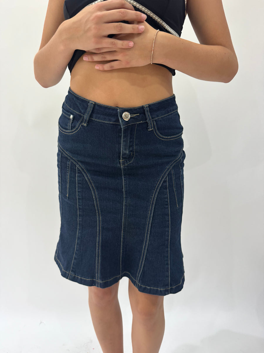 french summer drop | صغير أزرق دينيما ميدي