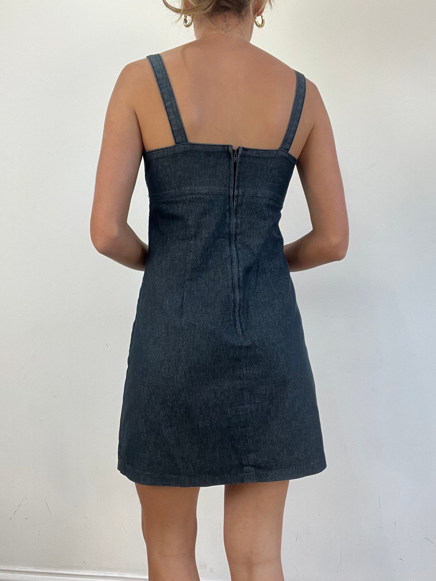 vintage edit eleven | medium dark wash denim dress