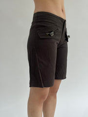 ‼️ | dark green pocket detail style shorts
