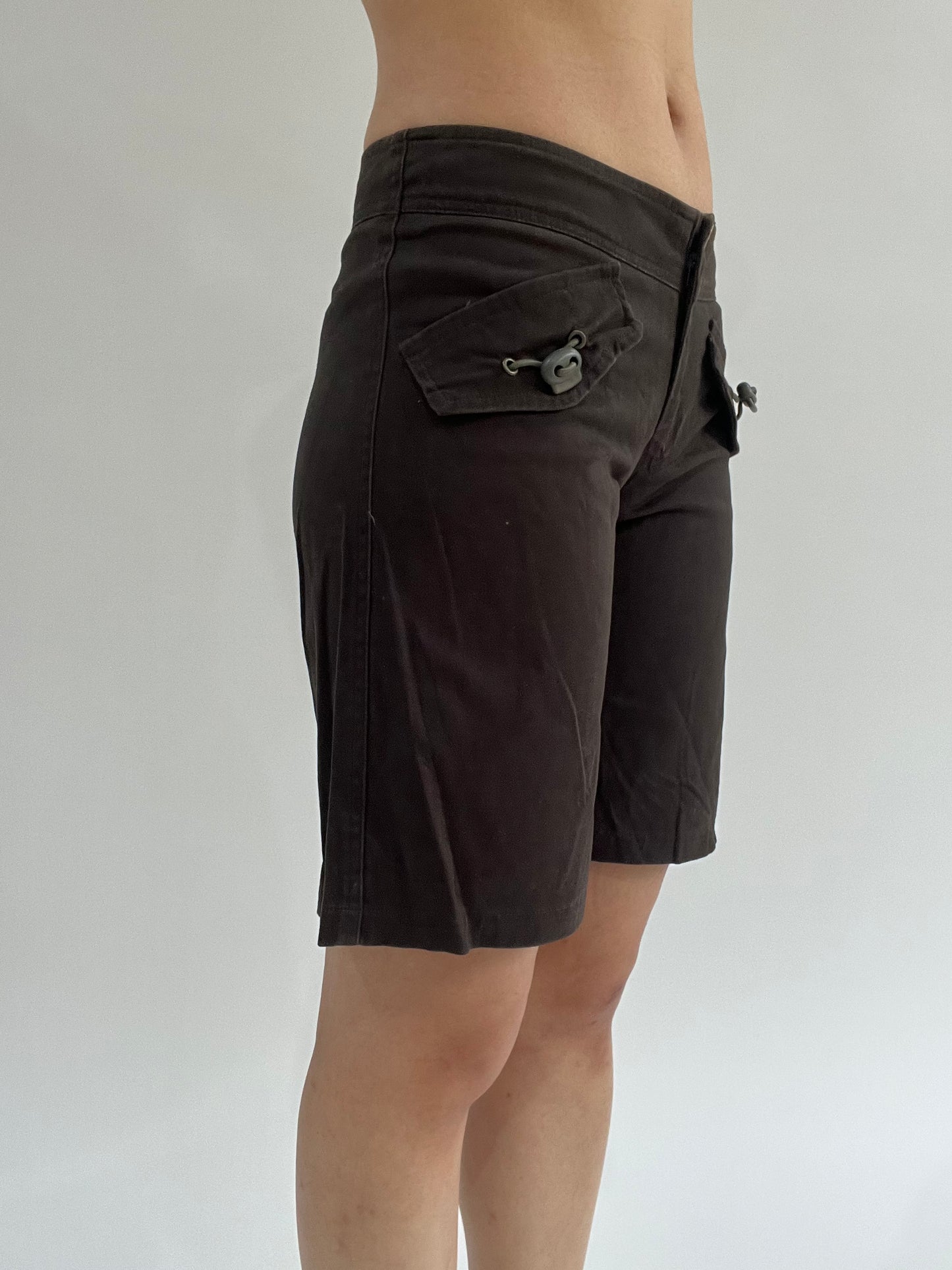 ‼️ | dark green pocket detail style shorts