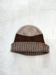 gilmore girls | brown striped knitted beanie