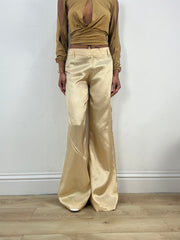 ‼️💻 #11 bronze satin wide leg trousers