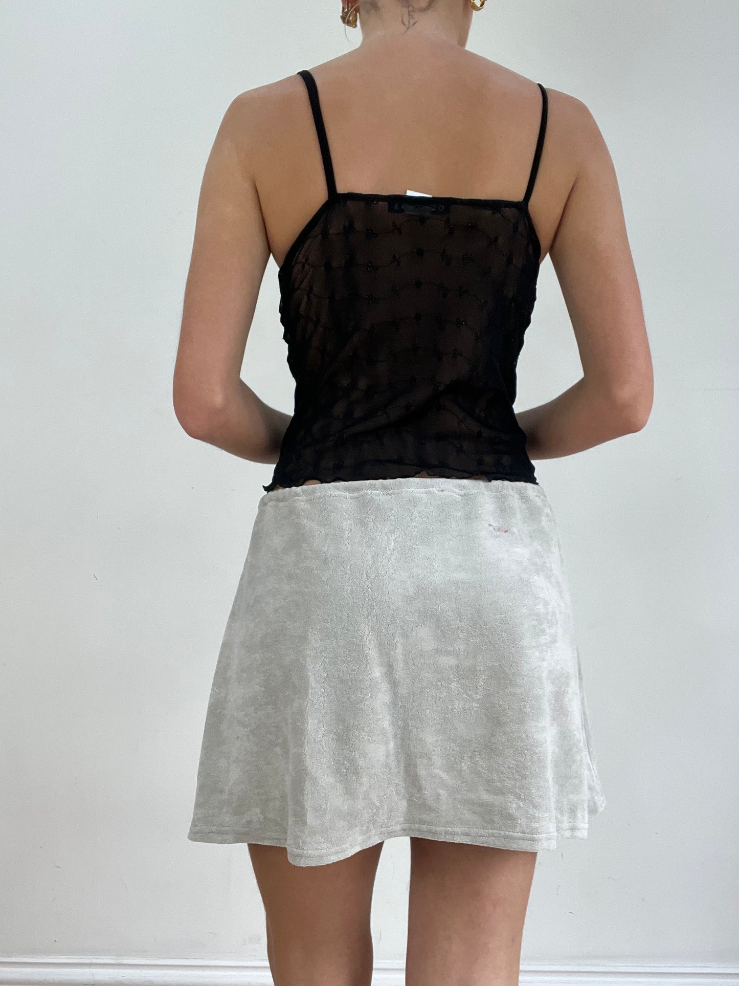 #305 SAMPLE SALE | extra large skirt in moonstone grey